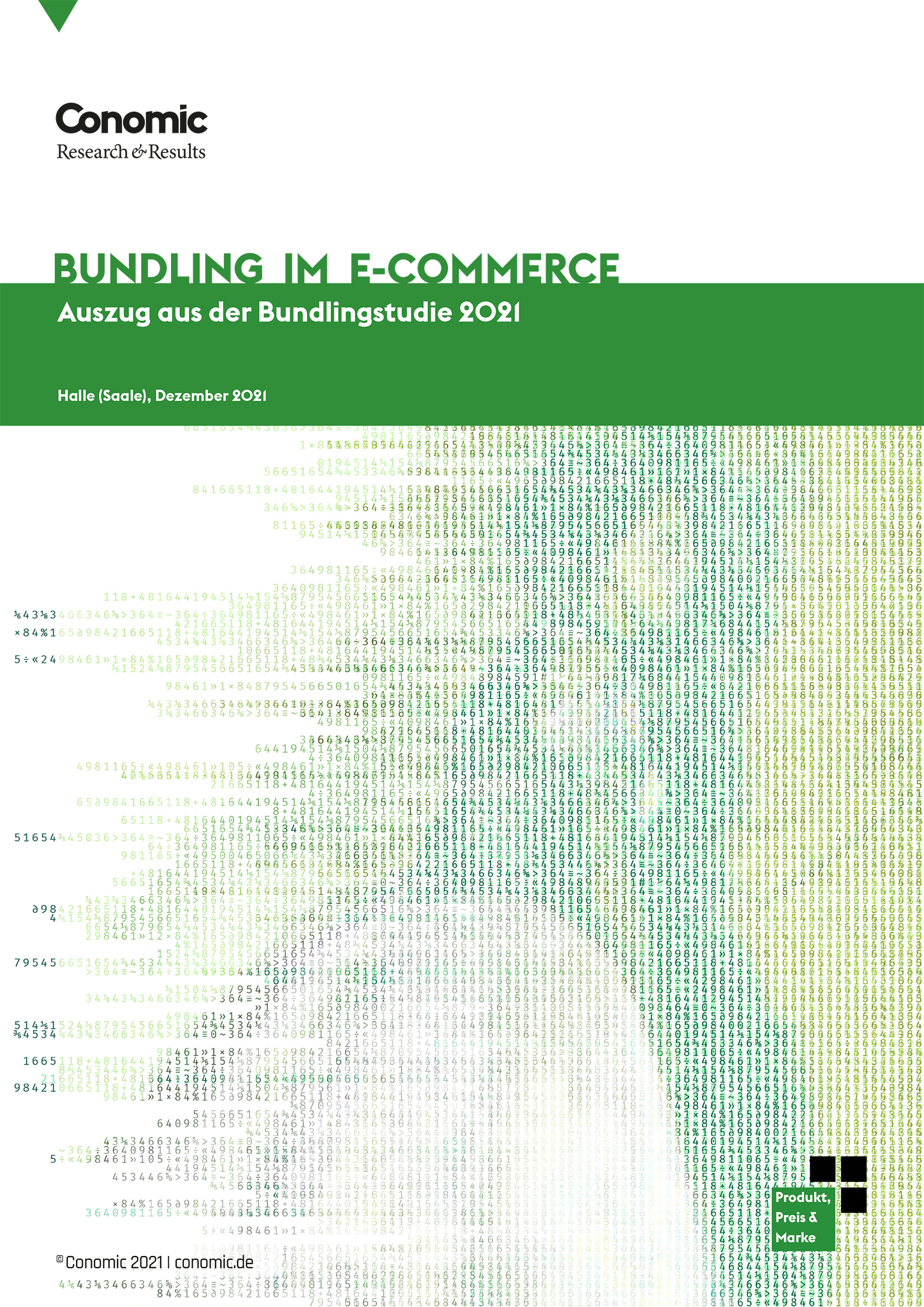 Deckblatt Studie Bundling im E-Commerce; Bild: Conomic